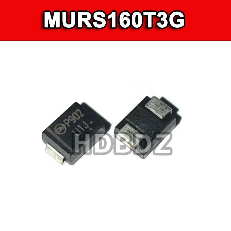 50~100pcs MURS160T3G U1J SMB 1A 600V Quick Recovery Diode IC SMD