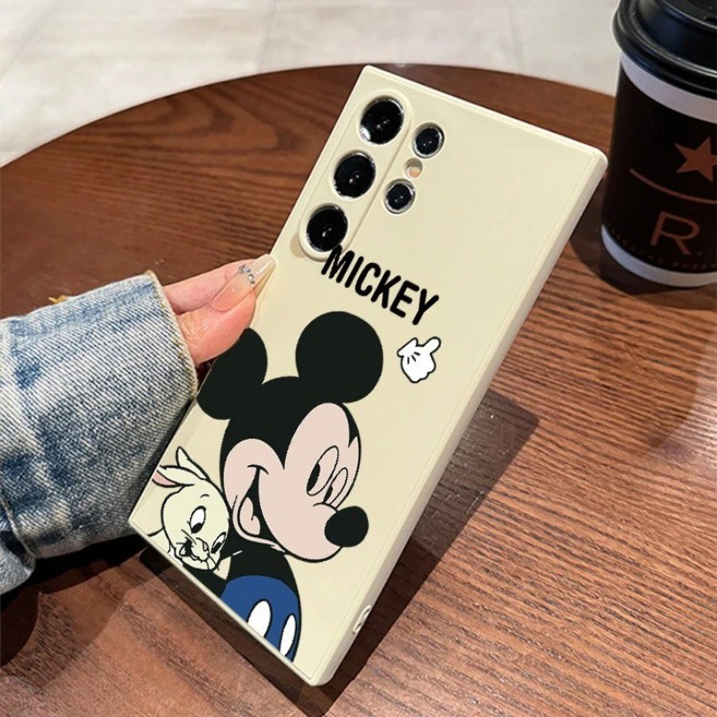 Disneys Mickeys Minnies เมาส์สําหรับ Vivo V30 V29 V27 V25 Pro V29 Lite V29e V27e เคสโทรศัพท์ซิลิโคนขอบสแควร์ปกอ่อน - รูปที่ 3
