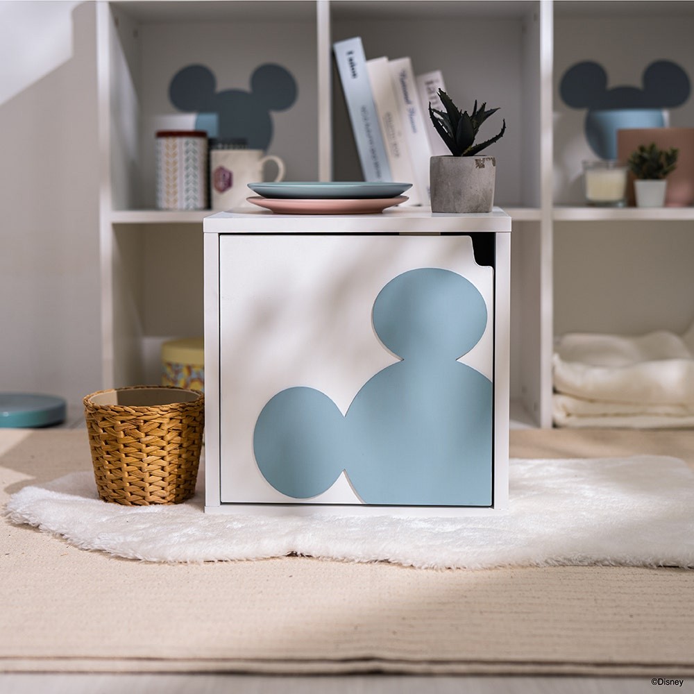 SB Design Square กล่องบานเปิด DISNEY รุ่น MICKEY สีขาว (35x30x35 ซม.) แบรนด์ KONCEPT FURNITURE