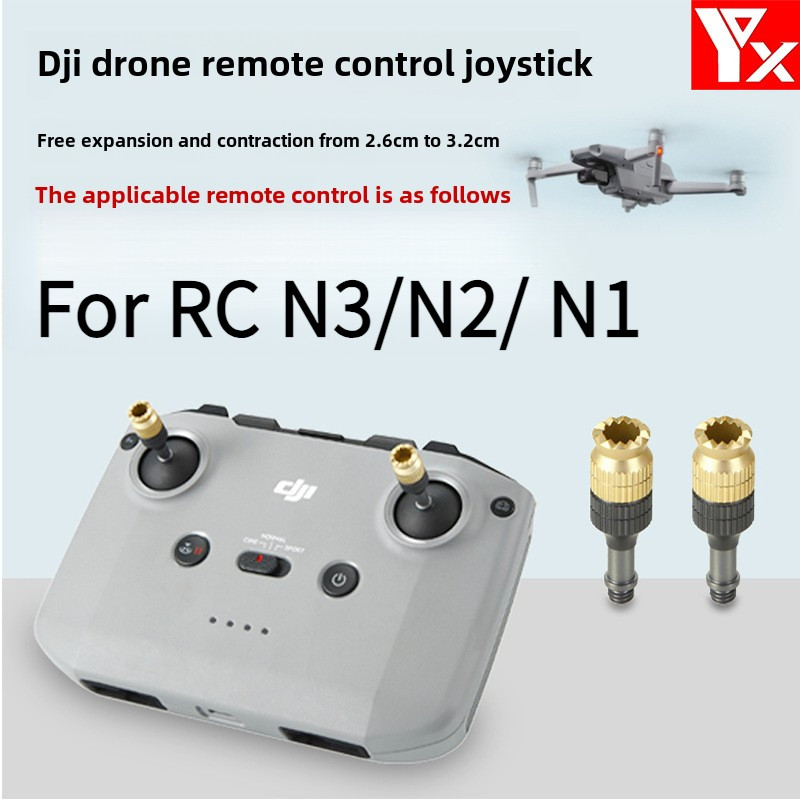 เหมาะสําหรับ Dji AIR 3S/AIR 3/Mini 3/Mini 2 SE/Mavic 3/2 พร้อมรีโมทคอนโทรลอลูมิเนียมขยายจอยสติ๊ก RC N3/N2/N1