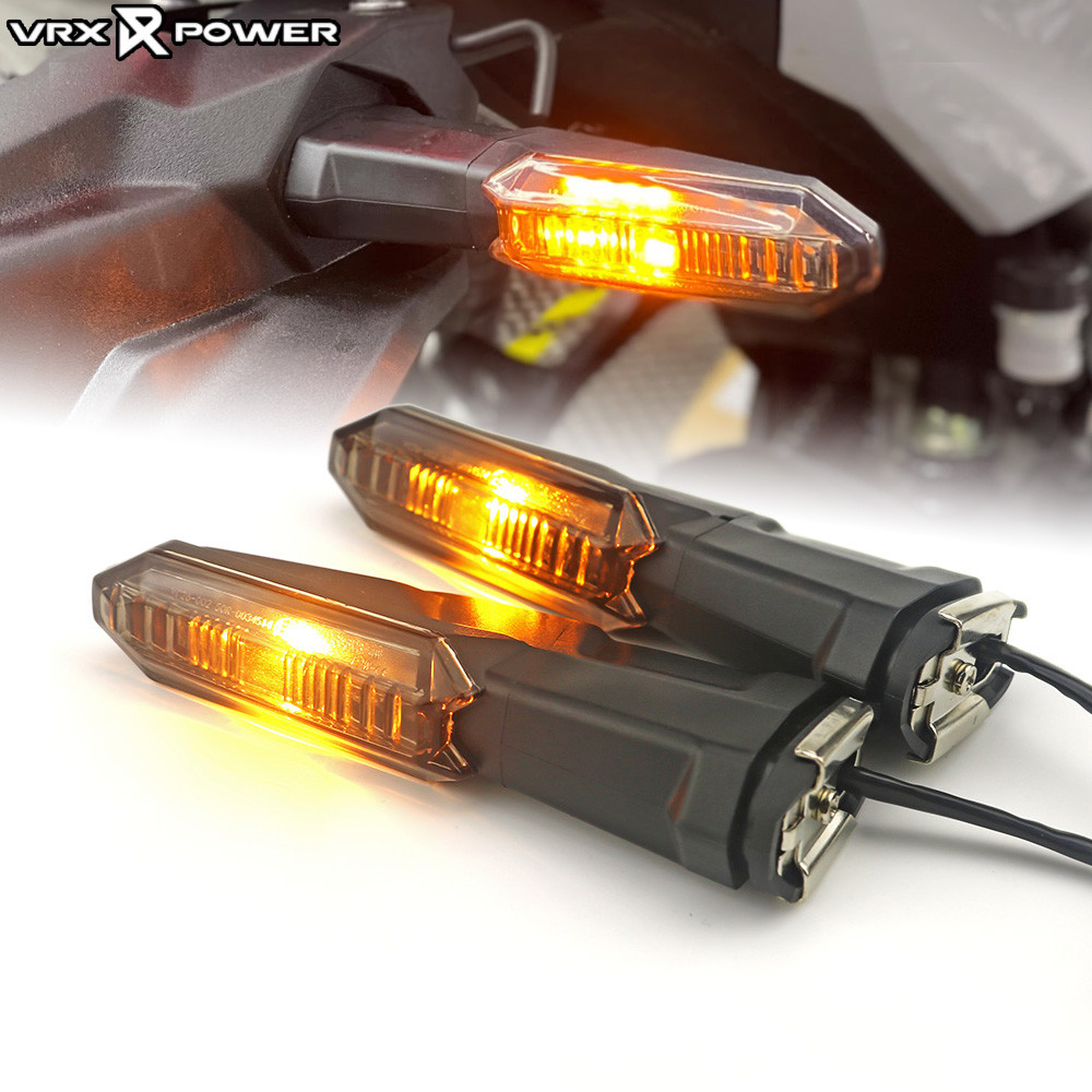 รถจักรยานยนต์ LED ด้านหน้าด้านหลังสัญญาณไฟเลี้ยวไฟสัญญาณสําหรับ KAWASAKI Z125 Z250 Z400 Z650 Z900