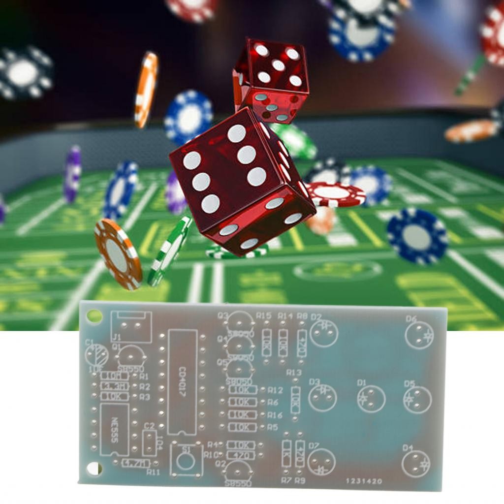 4.5~5V ลูกเต๋าอิเล็กทรอนิกส์ ชุด DIY LED ลูกเต๋า เพื่อความสนุกสนานชุดการผลิตอิเล็กทรอนิกส์