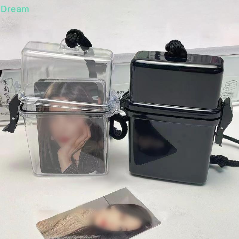 <Dream>Ins Idol Photo Cardกล่องเก็บตกแต่งPhotocardกล่องเก็บกันน้ําภาพสะสมผู้ถือข้อความOrganizerกล่องขาย