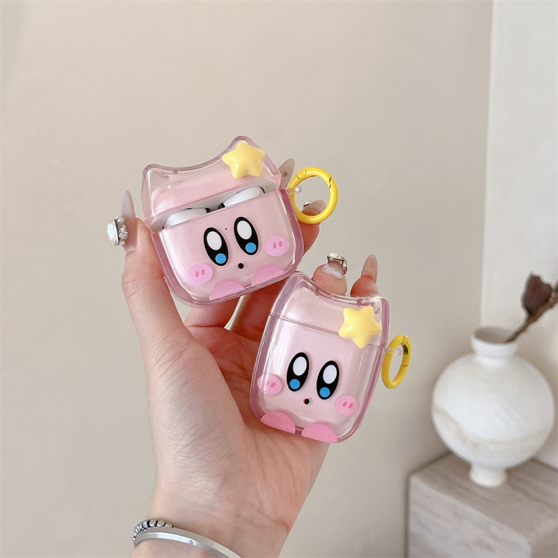 Kirby super star สําหรับ Airpods1/2 3 pro Pro2 Airpods4 ชุดหูฟังไร้สายบลูทูธป้องกันกรณี AirPods3 pro Pro2 4 หูฟังป้องกันกรณี - รูปที่ 5