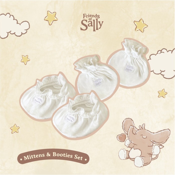 ถุงมือ ถุงเท้า สำหรับเด็ก จากผ้าใยไผ่ Bamboo Mittens & Booties Set - Friends of Sally