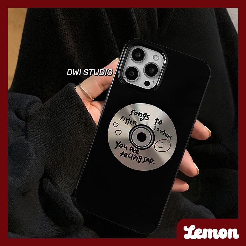[Lemon] เคสโทรศัพท์มือถือนิ่ม สีดํามันวาว สําหรับ iPhone 14 14pro 14promax 14plus 7 8 7plus 8plus 11 12 X XS XR XSMAX 11pro 12pro 111promax 12promax 13 13promax 13promax