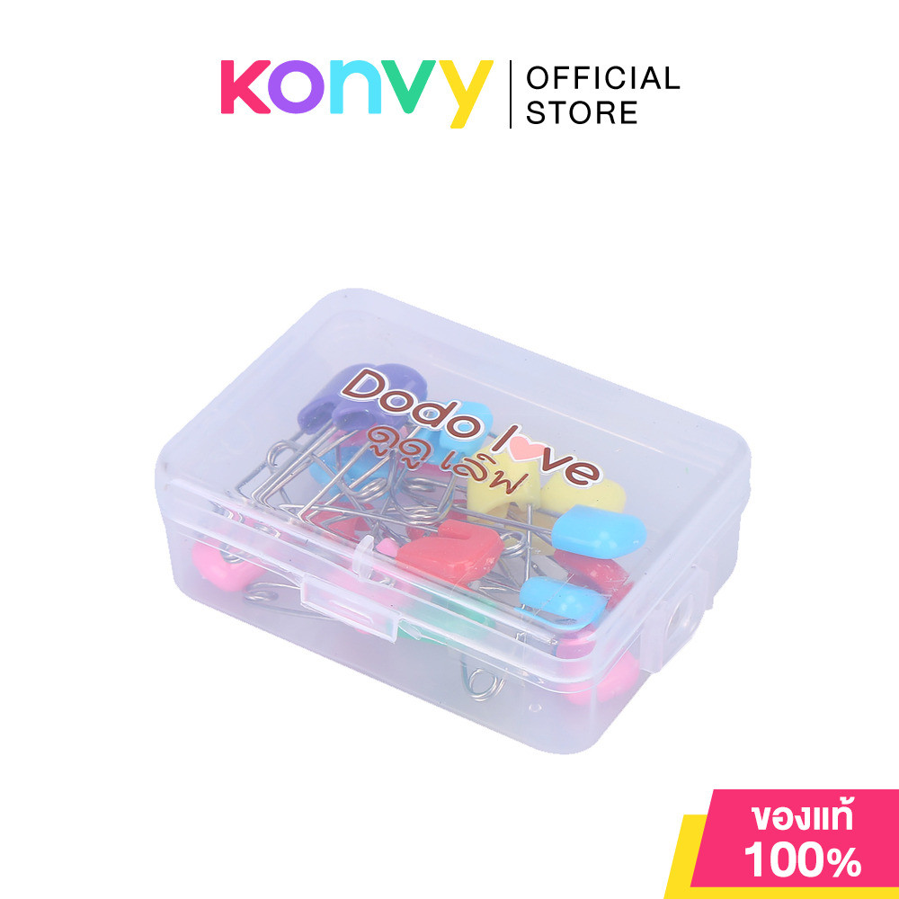 DODOLOVE Baby Diaper Lock Pin 20pcs ดูดูเลิฟ เข็มกลัดผ้าอ้อม คละสี 20 ชิ้น.