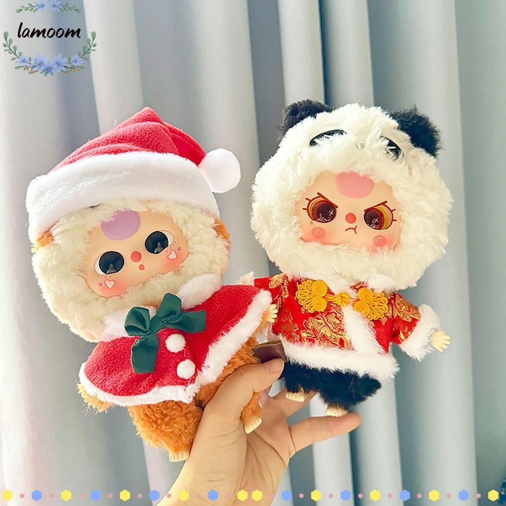 Lamoo Labubu หมวก, ไม่รวมตุ๊กตาถักของเล่นเด็ก Labubu เสื้อกันหนาว, เปลี่ยนตุ๊กตาอุปกรณ์เสริมหลายสไตล์ Hand-made Labubu เสื้อผ้าสําหรับของขวัญวันเกิด