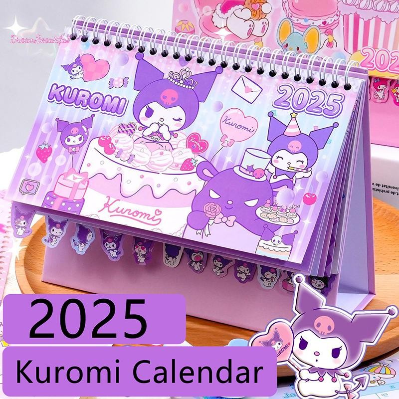 <DBFl>การ์ตูนปฏิทินสร้างสรรค์น่ารักอะนิเมะKuromi Cinnamoroll Melodyปฏิทินแฟชั่นKawaiiเดสก์ท็อปตกแต่งของขวัญคริสต์มาสใหม่
