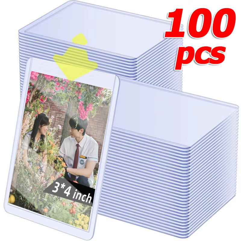 20/50/100 ชิ้น พลาสติก ไอดอล การ์ด แขน / ชายการ์ดเกม / โปร่งใส พีวีซี การ์ดฝาครอบป้องกัน