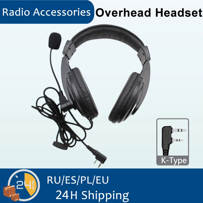 Walkie Talkie Ham Radio Headset For Kenwood Radio Baofeng UV-5R UV-13 UV-82 Quansheng UV-K5 UVK6 Hea