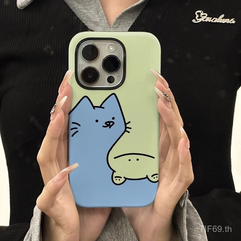 เคสโทรศัพท์มือถือลายลูกแมวสำหรับ iPhone 7/8PLUS 16 15 13 14 12 11 Pro 11PROMAX 16 13 15 12 14 14 PROMAX XR XS xsmax เคสแข็งทนทาน