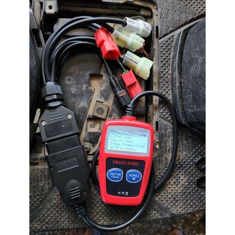 เครื่องสแกนมอเตอร์ไซค์ Obd2 6in1 สากลที่ถูกที่สุด