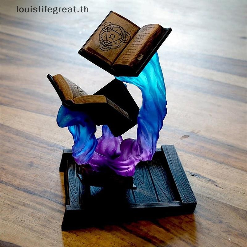 Louislifegreat Tomes Of Magics Dice Tower Magics ถาดลูกเต๋าเครื่องประดับ Garden Gnome ประติมากรรมใหม่