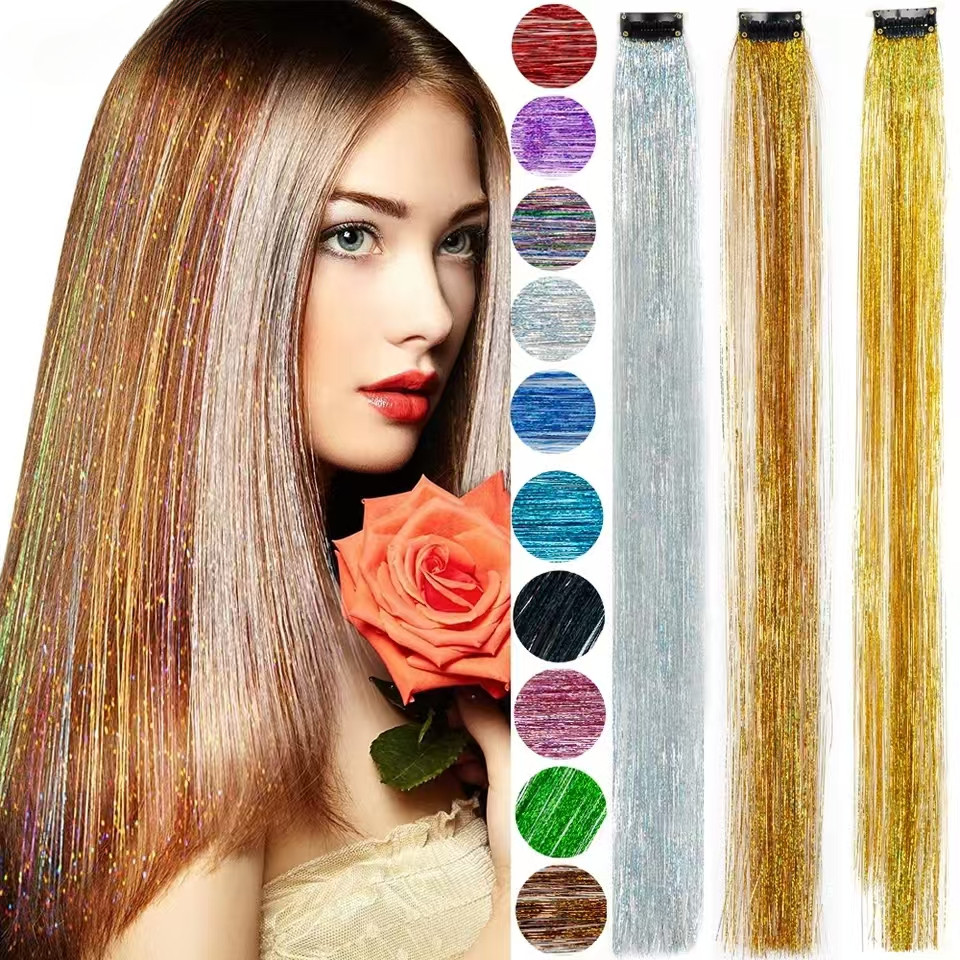 วิกผมสําหรับผู้หญิง วิกผมต่อผมสี วิกผมเลเซอร์, BB คลิปเงาผมตรง, แผ่นแปะย้อมผม กิ๊บติดผมเครื่องประดับผม