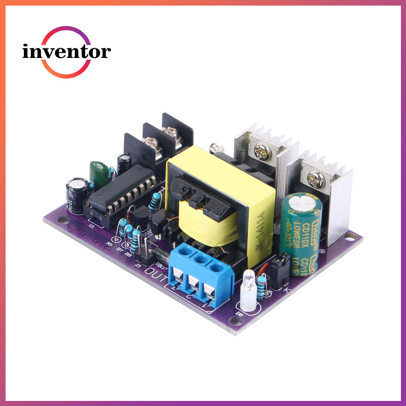 Dc24v ถึง AC0-110-220V อินเวอร์เตอร์คลื่นสี่เหลี่ยมอินเวอร์เตอร์แผงวงจร 100W บอร์ด 24V ถึง 220V Step-Up Boost Power Supply Board