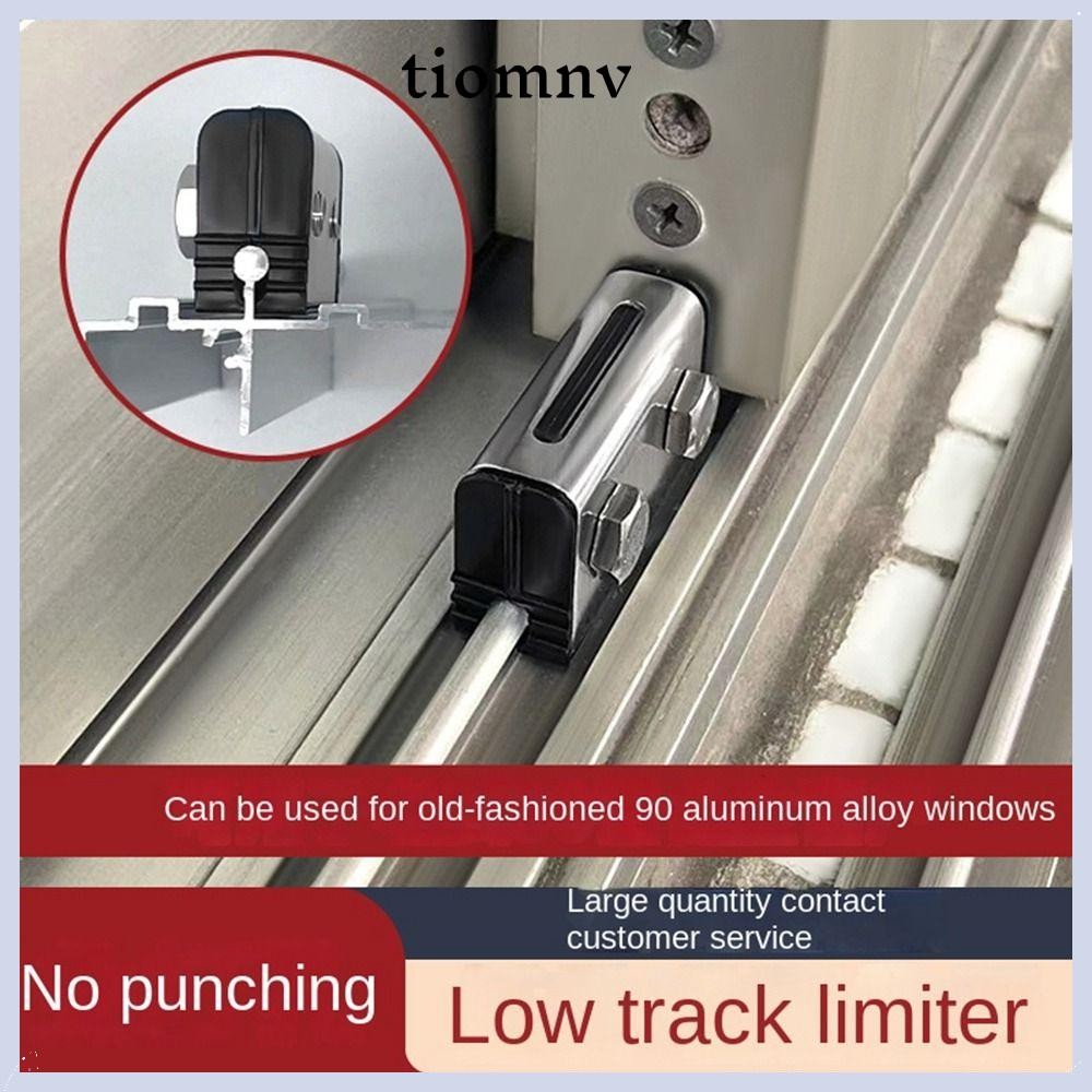 Tiomnv56 หัวเข็มขัดจํากัดหน้าต่าง, สังกะสีอัลลอยด์ล็อคหน้าต่างคงที่, Anti-Theft เลื่อนความปลอดภัยหน้าต่างล็อค Stopper หน้าต่าง