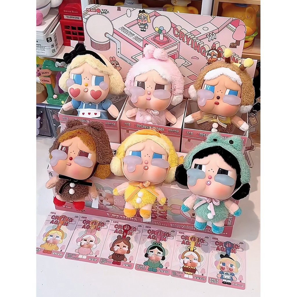 ของแท้ POP MART Crybaby crying again น้ําตามอนสเตอร์ ไวนิลน้ําตา โรงงานร้องไห้อีกครั้งของเล่นศิลปะอย่างเป็นทางการ popmart ของขวัญคริสต์มาส