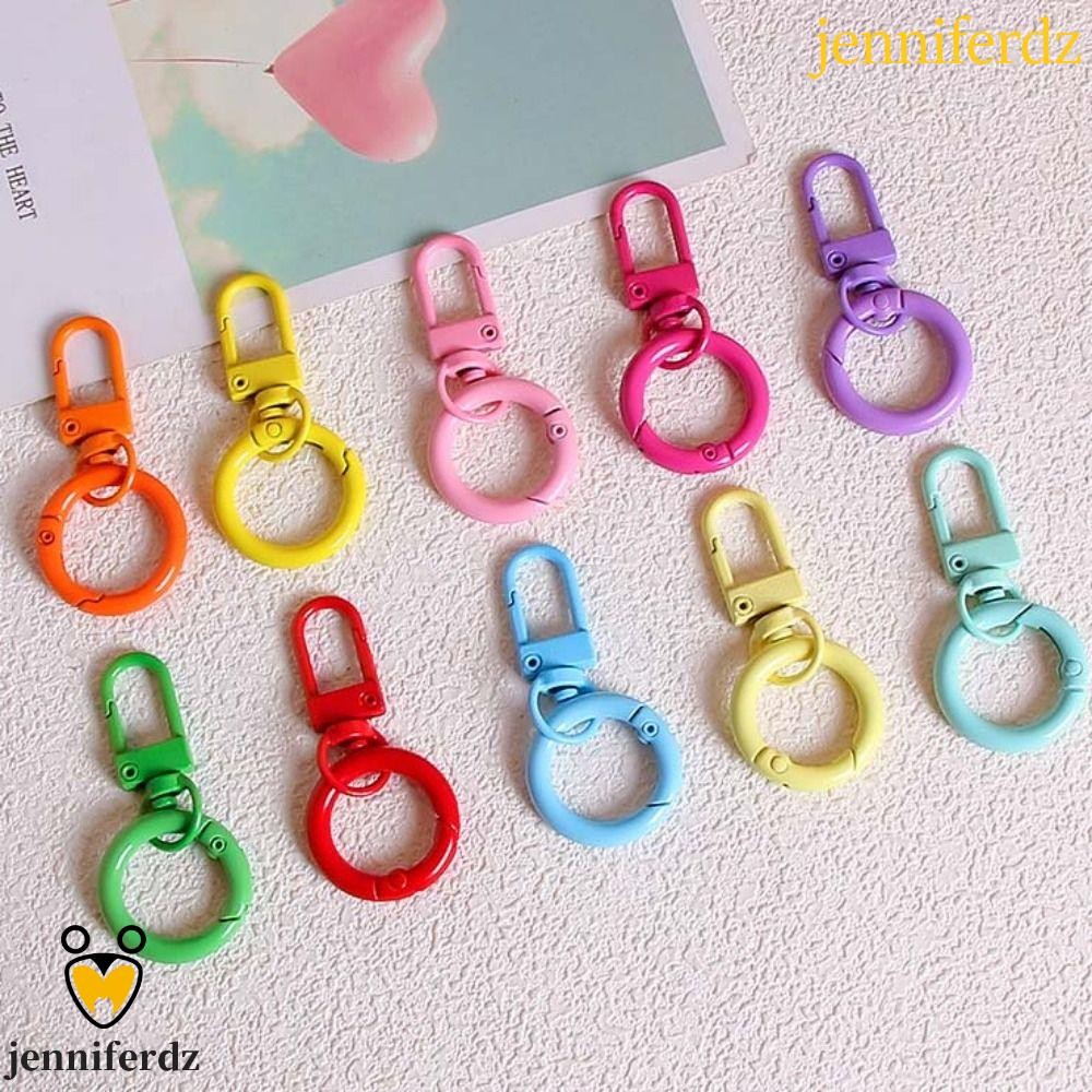 Jenniferdz ฤดูใบไม้ผลิสําหรับพวงกุญแจ, ลูกอมสีเชื่อมต่อแหวน Snap Lobster Clasp Hooks, เปิดเครื่องประดับแยกแหวนจี้ DIY เครื่องประดับหัวเข็มขัดเชื่อมต่อ DIY เครื่องประดับ