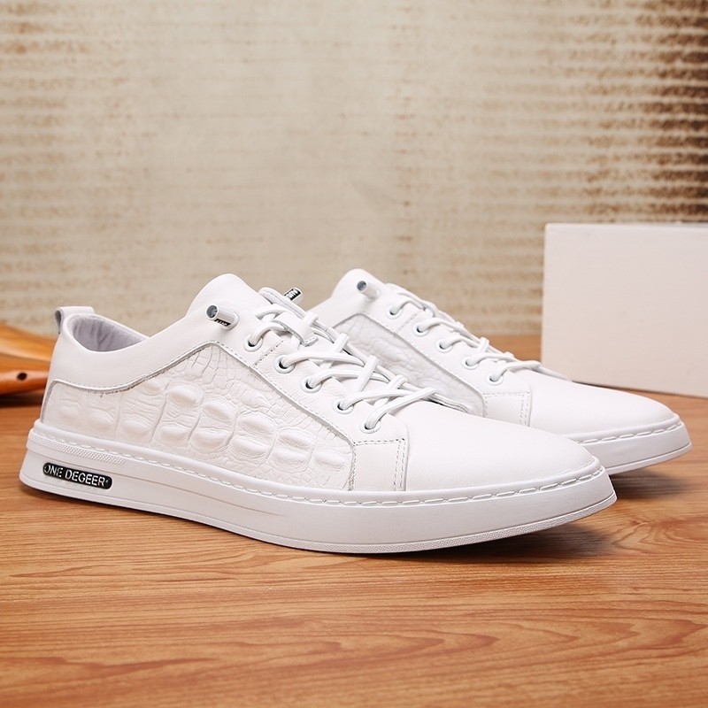 ต้นฉบับ ECCO ธุรกิจผู้ชายรองเท้าลำลองหนังทำงานรองเท้าผ้าใบ shy41612 ujpk