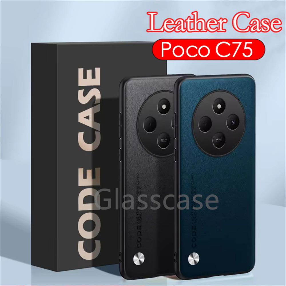 ปลอกสําหรับ Xiaomi Poco C75 C65 C61 C 75 C 65 C 61 PocoC75 PocoC65 PocoC61 ธรรมดาผิวหนังเคสโทรศัพท์เนื้อซิลิโคนอ่อนนุ่มกันกระแทกปลอกป้องกันรอยขีดข่วนปกหลัง
