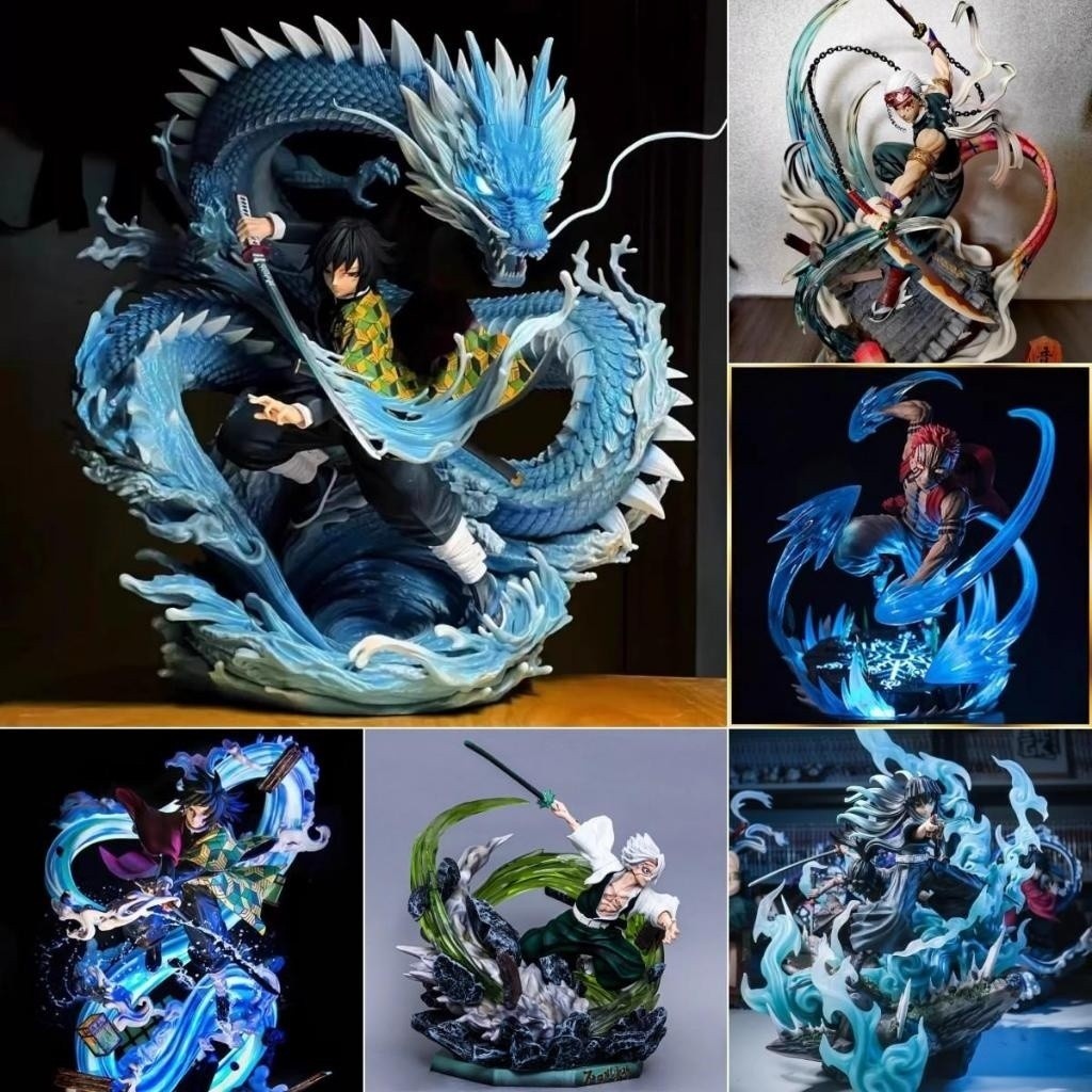 Mystery BOX Lucky กระเป๋า demon Slayer รูป tsugikuni yoriichi kokushibou daki รูปตุ๊กตาของเล่นเดสก์ท