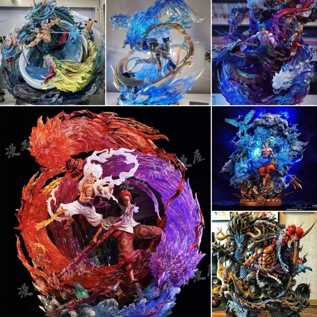 Mystery BOX Lucky กระเป๋า One Piece รูป luffy Gear 5 Zoro Ace eneru รูปตุ๊กตาของเล่น Home Office ตกแต่งเครื่องประดับคอลเลกชันของขวัญ ynmr