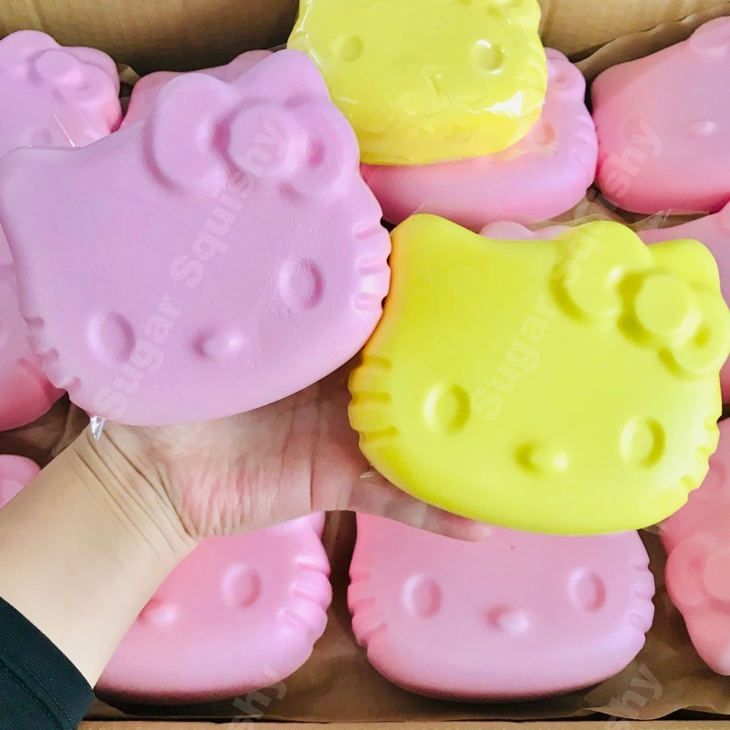 สกุชชี่น้ําตาล Big KT Cat สกุชชี่ที่เพิ่มขึ้นช้า