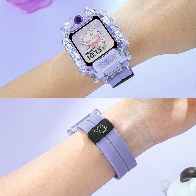 Imoo Z1 Z2 Z5 Z6 Z7 สายนาฬิกา imoo สาย imoo สายซิลิโคน สำหรับ imoo สายแท้ สายรัดแม่เหล็กพับสายคล้องคอ imoo กรณี imoo เคส