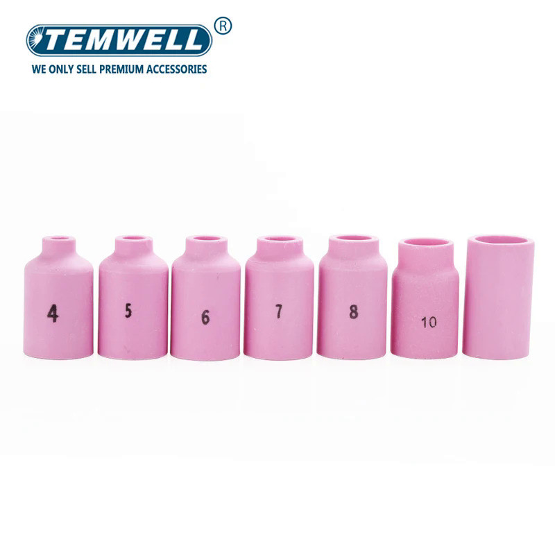 5/10Pcs  54N14 54N15 54N16 54N17 54N18 42mm Alumina Ceramic Nozzles For TIG WP17 18 26 Welding Torch