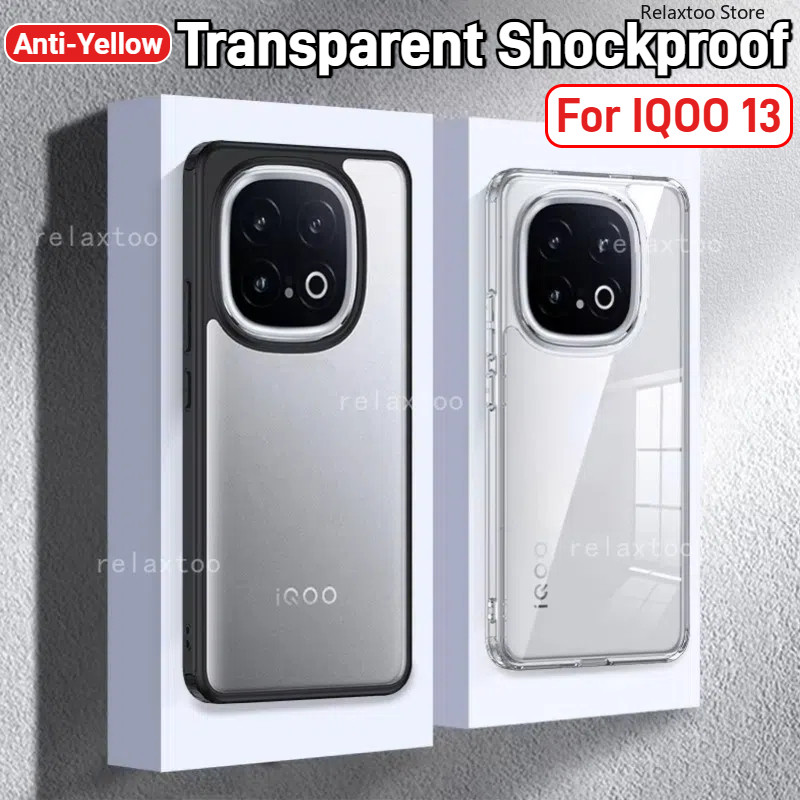 Iqoo13 Pro 5GปลอกใสสําหรับIQOO 13 12 Pro 13Pro 12Pro IQOO13Pro IQOO12Pro 5G V2408A Matte Clear Hardอ