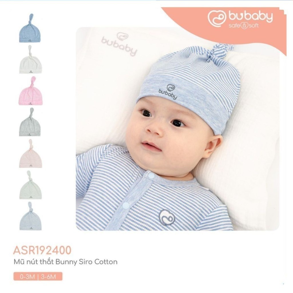 [BU Baby] หมวกทารกแรกเกิดที่น่ารักทําจากน้ําเชื่อมผ้าฝ้าย ASR192400 | อุปกรณ์เสริม Bubaby ของแท้