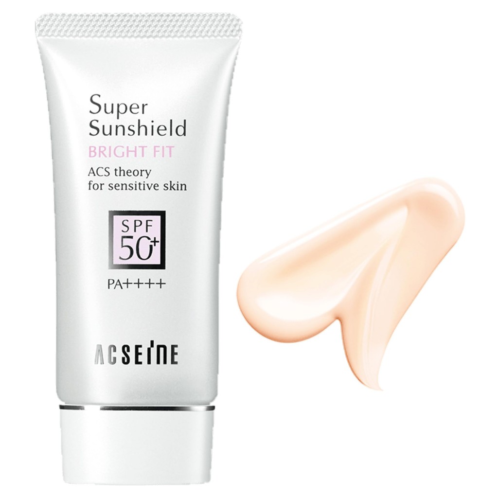 Acseine Super Sunshield Bright Fit Spf50+・Pa++++ (ครีมกันแดดอิมัลชั่น) 40G
