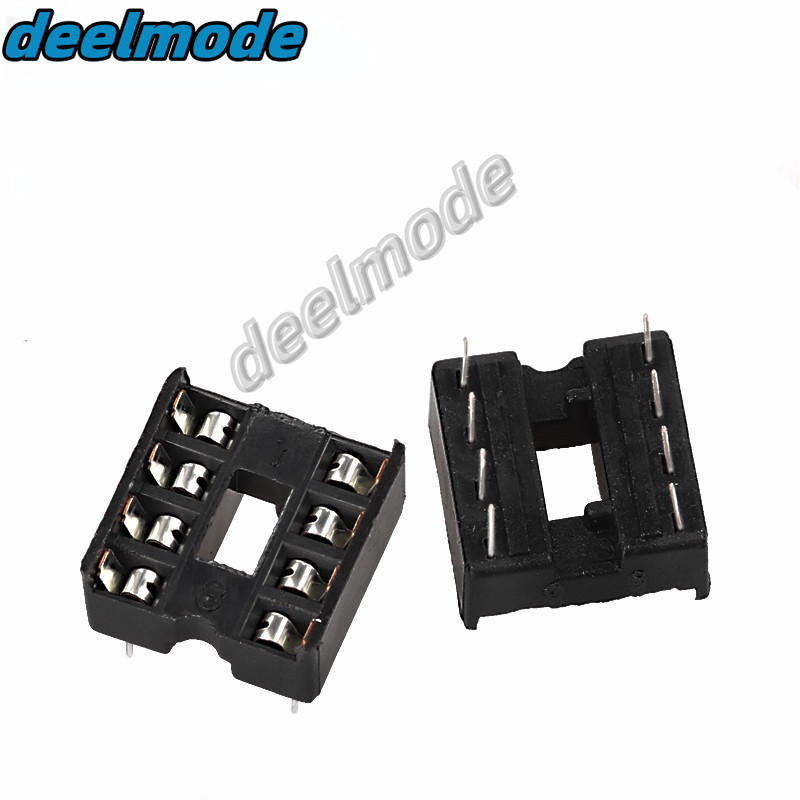 30 ชิ้น 8Pin DIP DIP-8 IC ซ็อกเก็ต Adaptor Solder ประเภท IC Connector ชิปฐาน 2.54 มม.