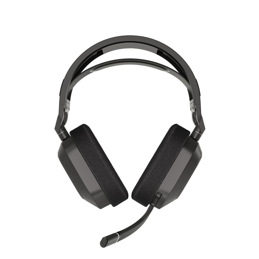 CORSAIR HEADSET HS80 MAX WIRELESS GAMING HEADSET, STEEL GRAY หูฟังเกมมิ่ง : CA-9011295-AP