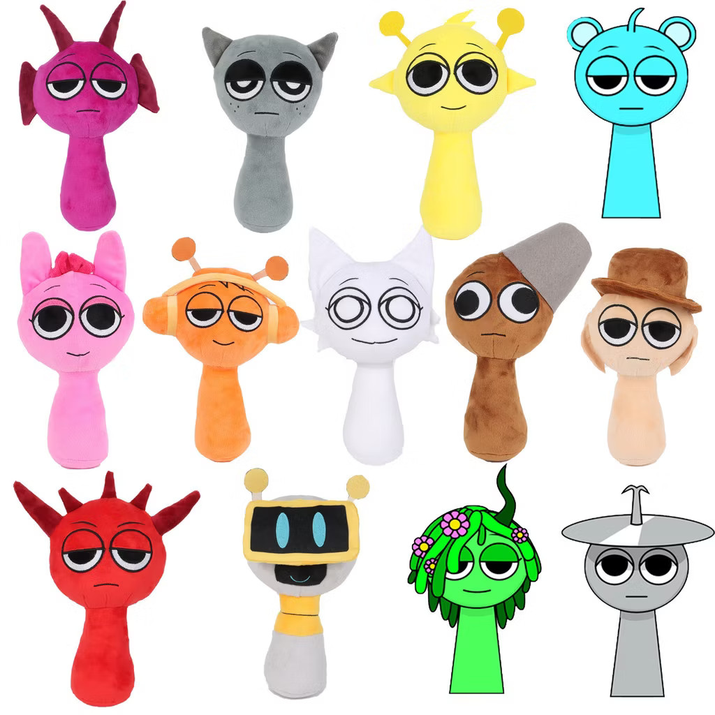 ตุ๊กตา Sprunki Incredibox 50 สไตล์ ของเล่นตุ๊กตาอุปกรณ์เ