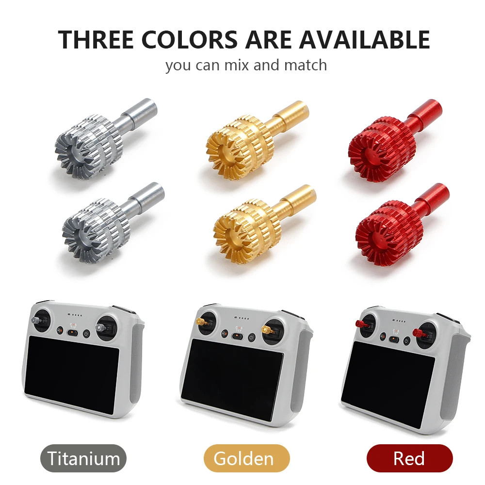 สําหรับ DJI Air 3S/Neo2/Mini 5/4 Pro อุปกรณ์เสริมรีโมทคอนโทรลจอยสติ๊กสําหรับ DJI RC/RC 2 Thumb Rocker เปลี่ยนควบคุม Sticks