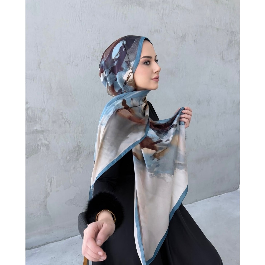สไตล์ใหม่มาเลเซีย Musulman พิมพ์ Tie Dye Hijab ผ้าพันคอผ้าคลุมไหล่ชีฟอง Hijab มุสลิมสําหรับผู้หญิง 70*170 ซม.