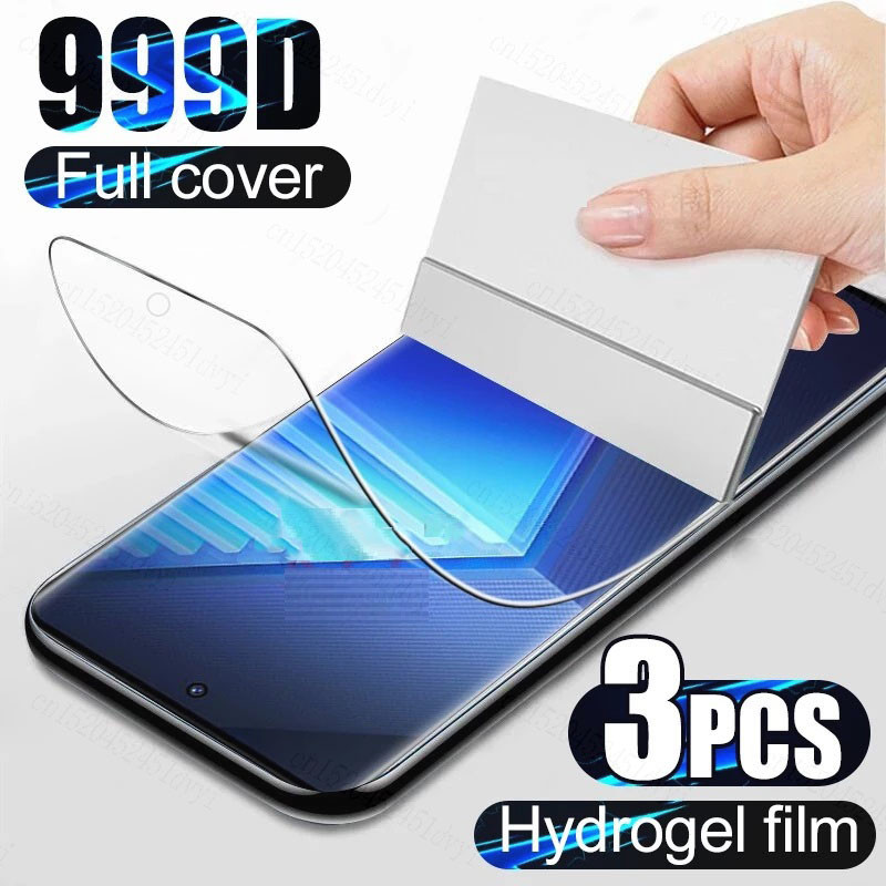 VivoY300 Y300Pro Y300Plus Y300 + 3 ชิ้น Full Cover HD Clear Soft Hydrogel ฟิล์มสําหรับ vivo Y300 Pro