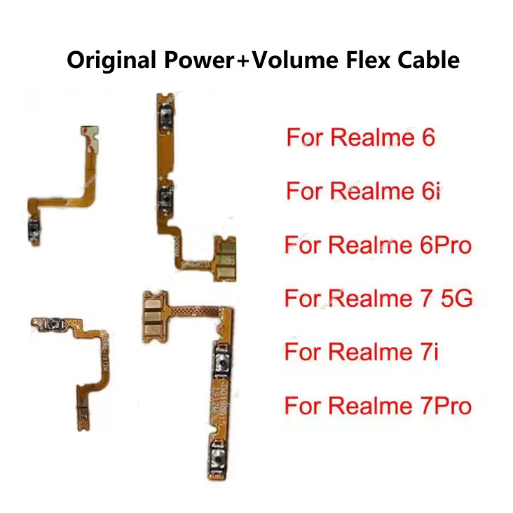 สําหรับRealme 6 6S 6i 7i 7PRO 4G 5G Power Volume Flex Cableริบบิ้น