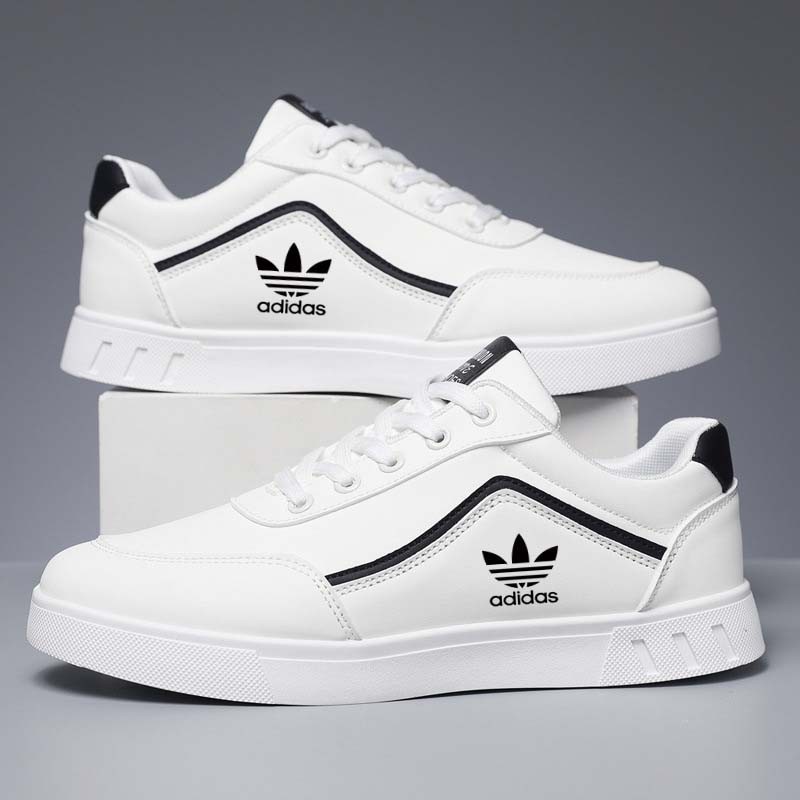 พร้อมสต็อก รองเท้า ผู้ชาย ขนาด 39-48 ขนาดใหญ่รองเท้าผู้ชายรองเท้าผ้าใบลําลองหนังรองเท้าอินเทรนด์รองเท้าสีดําซูเปอร์ไฟสีขาว รองเท้ารองเท้าผ้าใบ - รูปที่ 2