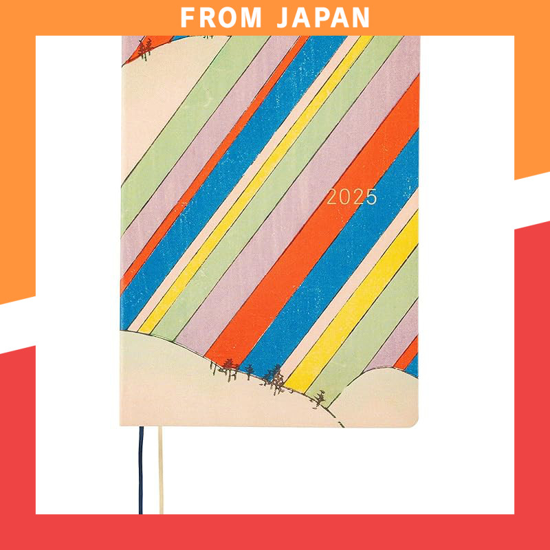 Hobonichi Techo 2025 HON English Version Geisodo / Art Sea (Rainbow) [A5 / 1 Day 1 Page / January / 