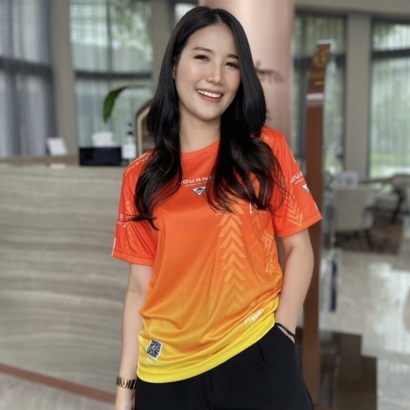 ผู้ชาย ผู้หญิง เยาวชน เสื้อเจอร์ซีย์คอกลมบางระบายอากาศได้ เสื้อกีฬา (เสื้อพิมพ์ฤดูร้อน) วิ่ง ออกกำลังกาย ผ้าไมโครสปอร์ต น้ำหนักเบา