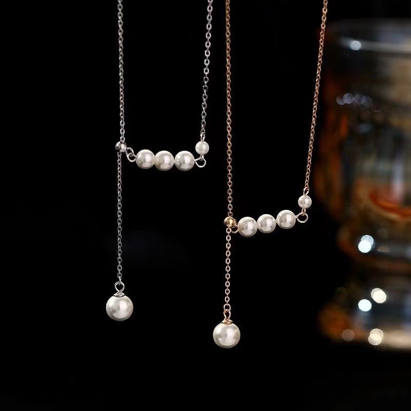 สร้อยคอลูกตุ้มอัญมณี 4 PS 1276 สวยงาม