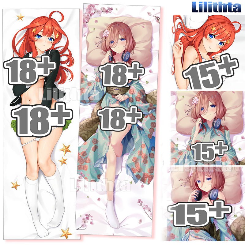 Dakimakura ปลอกหมอน Gotoubun ไม่มี hanayome Nakano Miku และ Nakano Itsuki 5-toubun เกมอะนิเมะตัวอักษ