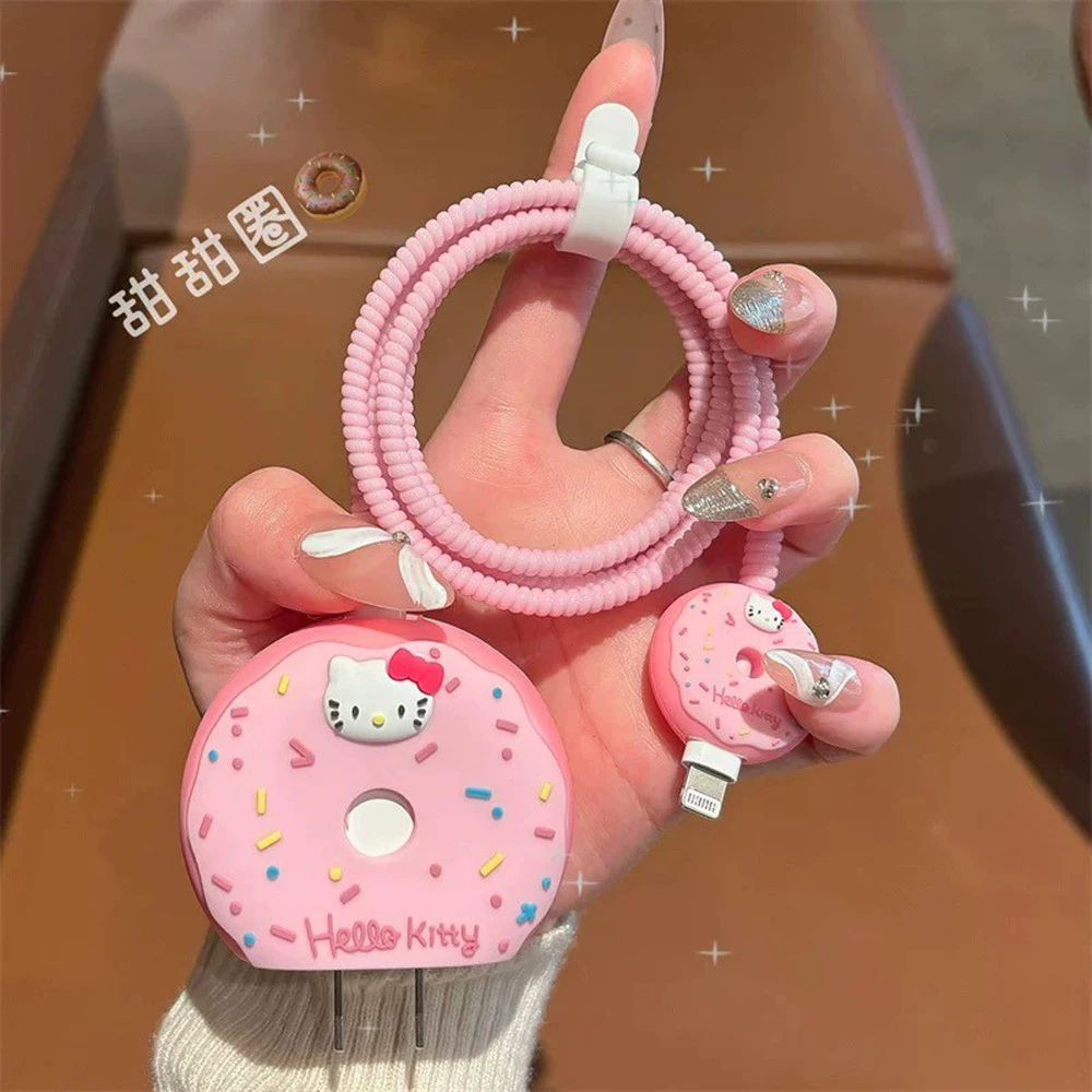 เคสป้องกันสายชาร์จไอโฟน ลายคิตตี้สีชมพู thumbnail 7