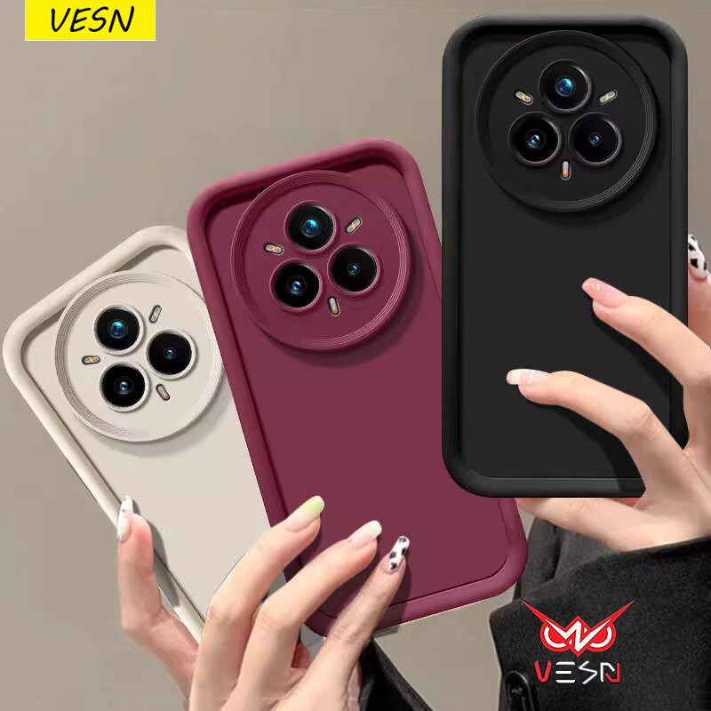 สีธรรมดาสีลูกกวาดกรณีโทรศัพท์นุ่มสำหรับ Realme 14 14x 13 13+ 12 12+ 12x 11 11x 10 9 9i 8 8i Pro+ Plus 4G 5G 2025