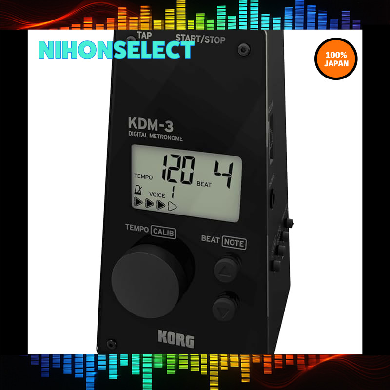 KORG KDM-3 Metronome - Ideal for Personal, Part, and Ensemble Practice - Loud Volume, 120 Hours Cont