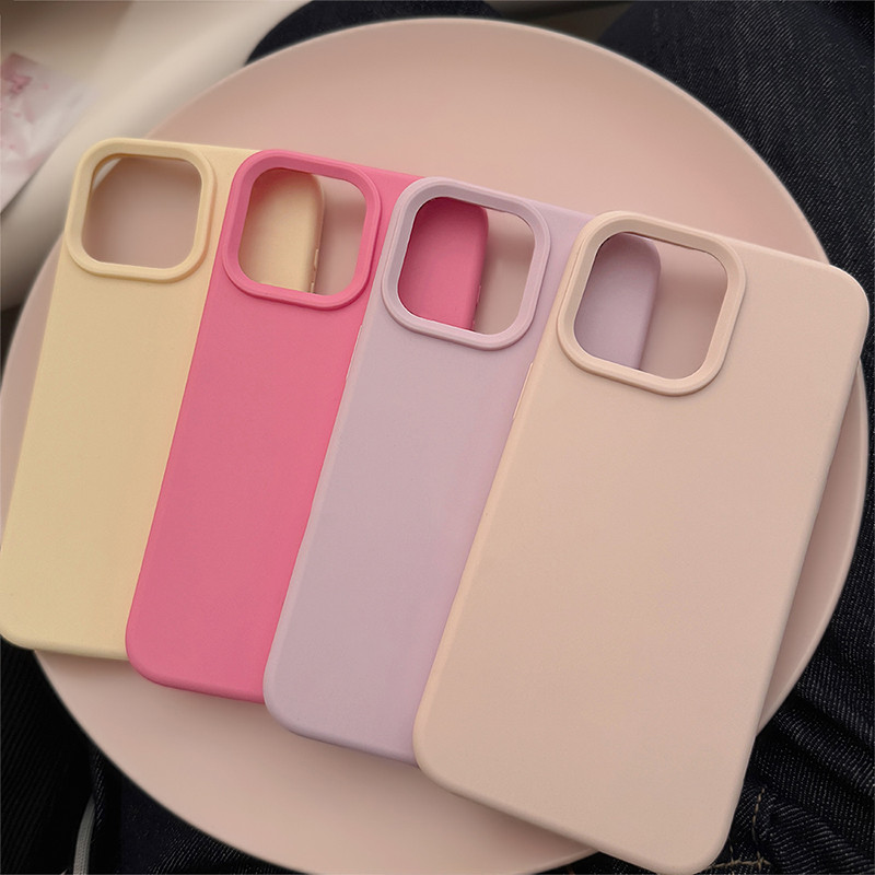 เคสโทรศัพท์ซิลิโคนสี Dopamine สําหรับ iPhone 16 17 15 14 11 12 13 Pro Max เคสสําหรับ iPhone 14 15 16 Plus Cover