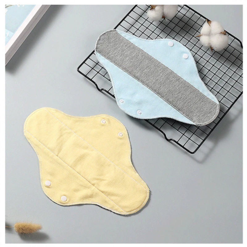 5ชิ้นกันน้ํารั่วผ้าอนามัยล้างทําความสะอาดได้ผ้าฝ้ายกางเกงสมุทรผ้าแผ่นตั้งครรภ์ประจําเดือนแผ่นของขวัญเขา/เส - รูปที่ 5